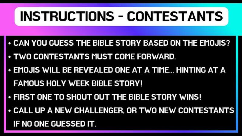 Bible Emoji Battle - Holy Week Edition